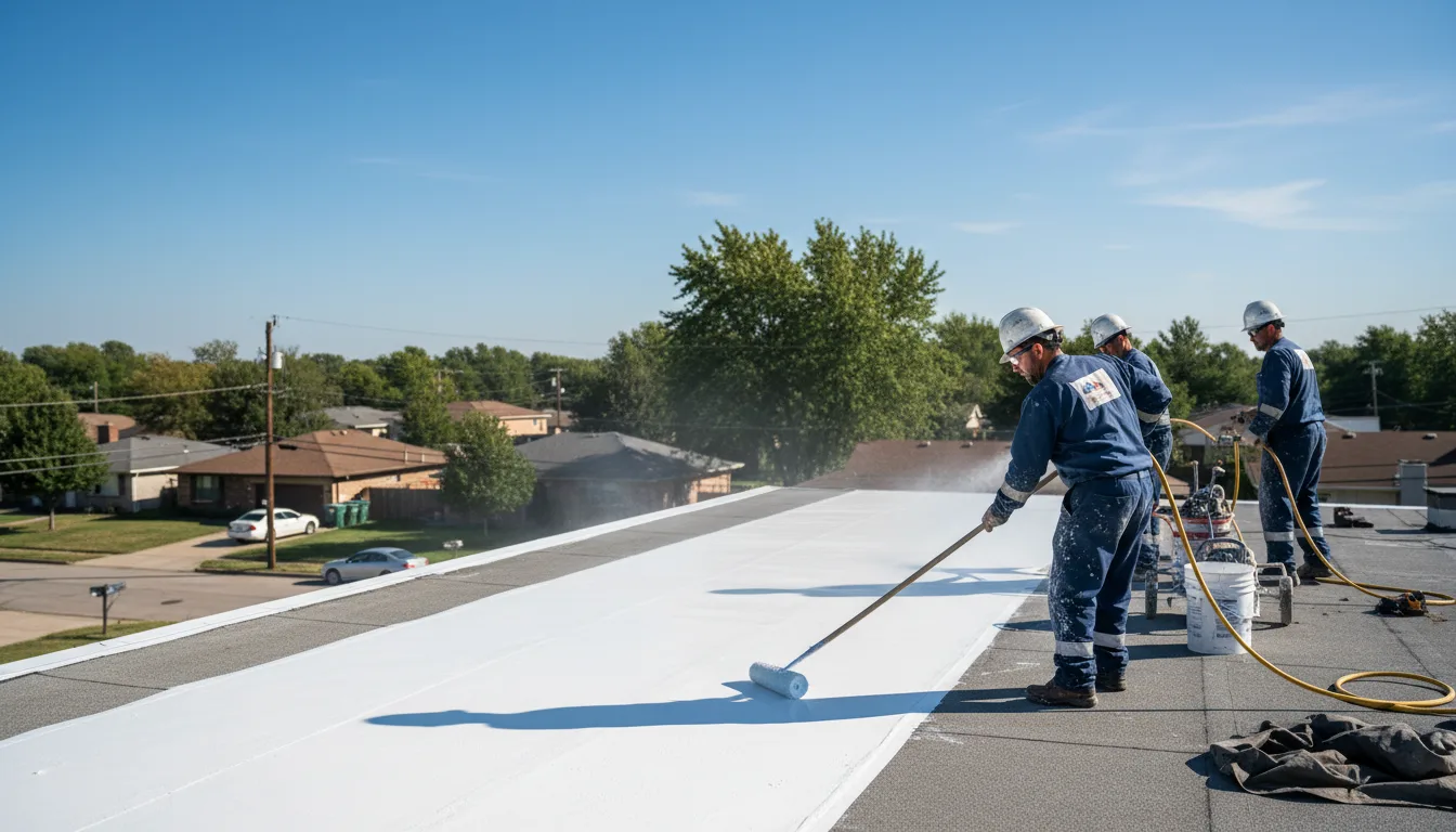 Commercial roof coating in Bancroft, IA near me